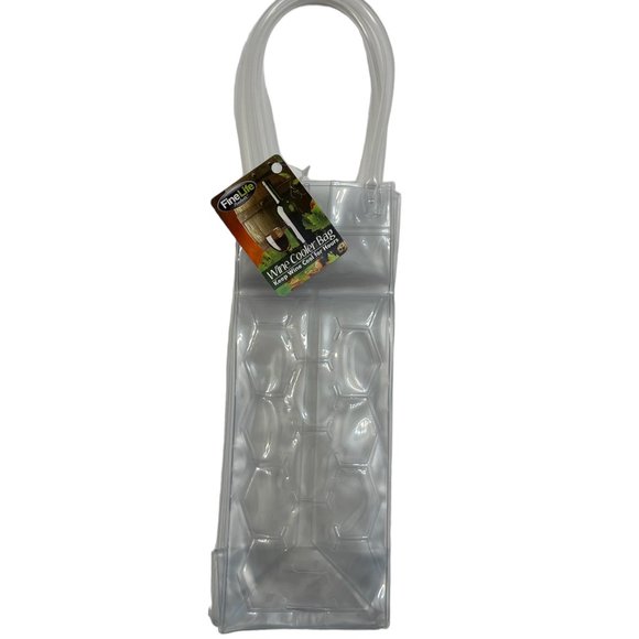 Freeze Beverage Tote / Ice Bucket To-Go / Wine Chill Bag / Clear - NWT - Picture 2 of 5